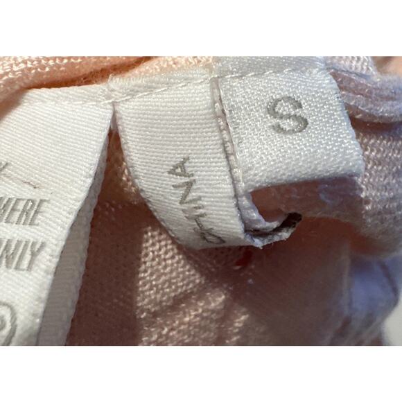 Madeline Thompson Silk Cashmere Sweater Womens Size Small Knit Peach Pink Ruffle - Picture 8 of 8